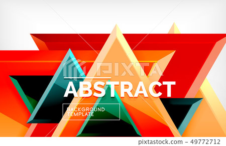 Triangular low poly background design, Triangular low poly background design, 49772712
