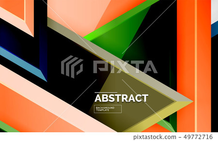 Tech futuristic geometric 3d shapes, minimal Tech futuristic geometric 3d shapes, minimal 49772716