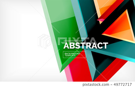 Triangles repetiton geometric abstract background, 49772717