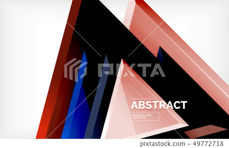 Flying triangles compostion geometric background Flying triangles compostion geometric background 49772718