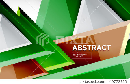 Triangular low poly background design, 49772723