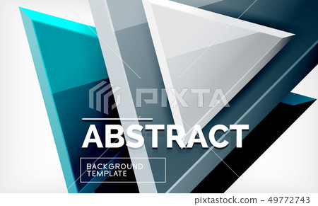 Triangles repetiton geometric abstract background, 49772743