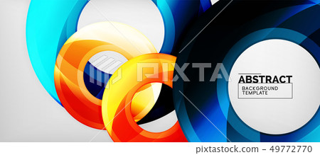 Glossy circles geometric background Glossy circles geometric background 49772770