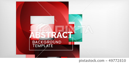 Abstract geometric background. Glossy square Abstract geometric background. Glossy square 49772810