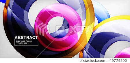 Modern geometrical abstract background, vector 49774290