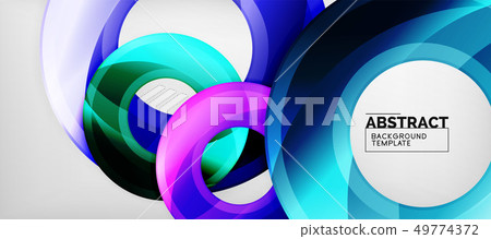 Modern geometrical abstract background, vector 49774372