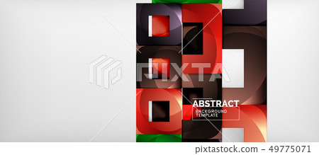 Square background, abstract squares on grey, Square background, abstract squares on grey, 49775071