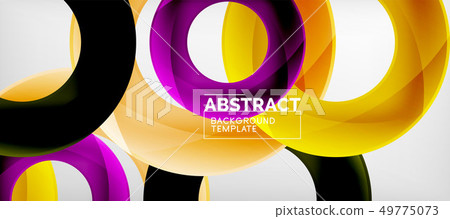 Colorful vector rings geometric abstract Colorful vector rings geometric abstract 49775073