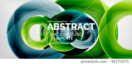 Flying circles geometric abstract background Flying circles geometric abstract background 49775075