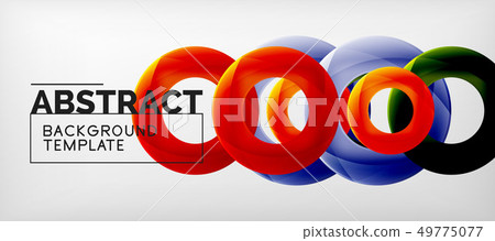 Vector circles abstract background 49775077