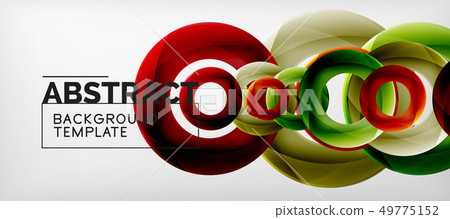 Colorful vector rings geometric abstract 49775152