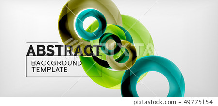 Colorful vector rings geometric abstract Colorful vector rings geometric abstract 49775154