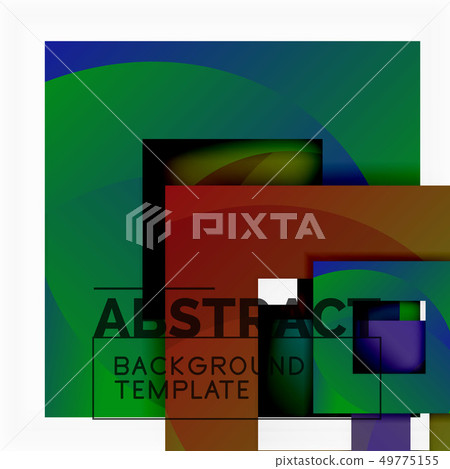 Color square composition with text. Geometric Color square composition with text. Geometric 49775155