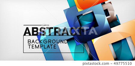 Abstract squares geometric background can be used - Stock Illustration ...