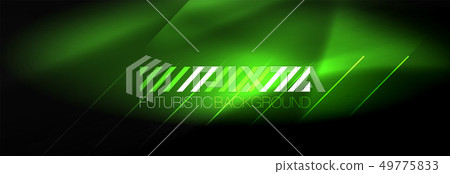 Neon glowing techno lines, hi-tech futuristic 49775833