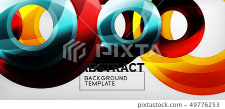 Modern geometric circles abstract background, Modern geometric circles abstract background, 49776253