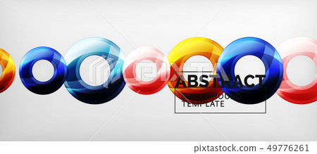 Glossy circles geometric background Glossy circles geometric background 49776261