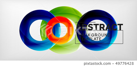 Vector circles abstract background 49776428