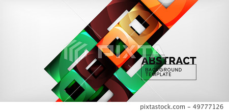 Abstract geometric background. Glossy square Abstract geometric background. Glossy square 49777126