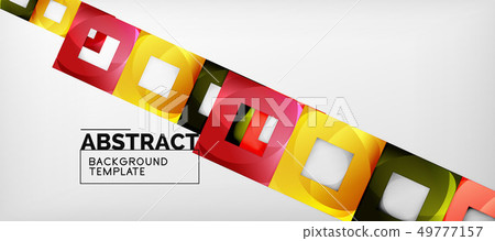 Abstract squares geometric background can be used 49777157