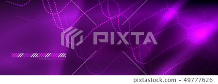 Glowing neon abstract lines, techno futuristic Glowing neon abstract lines, techno futuristic 49777626