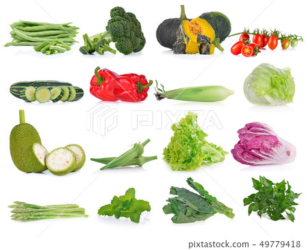 Vegetable isolated on white background. 49779418