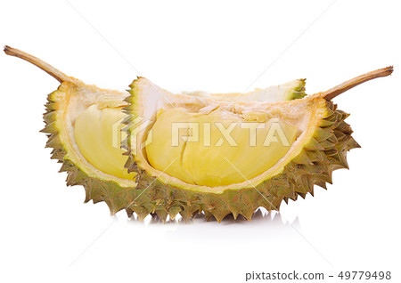 Durian isolated on white background. 49779498