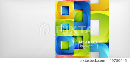 Square background, abstract squares on grey, Square background, abstract squares on grey, 49780443