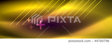 Shiny glowing lights neon color design background 49780796
