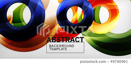 Modern geometric circles abstract background, Modern geometric circles abstract background, 49780961