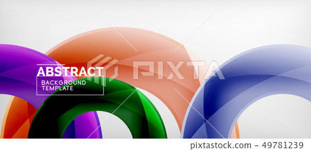 Colorful vector rings geometric abstract - Stock Illustration [49781239 ...