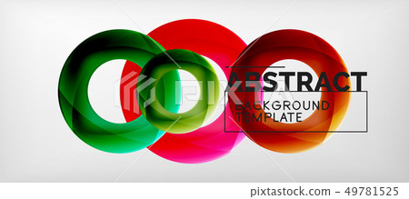 Colorful vector rings geometric abstract Colorful vector rings geometric abstract 49781525