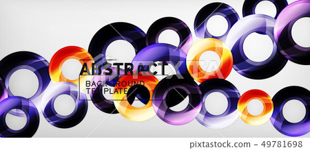 Glossy circles geometric background Glossy circles geometric background 49781698