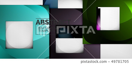 Abstract geometric background. Glossy square Abstract geometric background. Glossy square 49781705