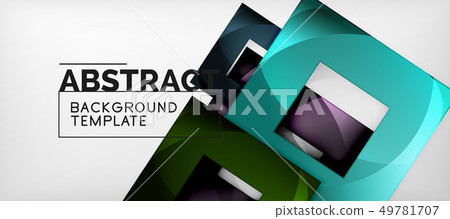 Abstract geometric background. Glossy square Abstract geometric background. Glossy square 49781707