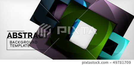 Abstract geometric background. Glossy square Abstract geometric background. Glossy square 49781709