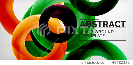 Colorful vector rings geometric abstract Colorful vector rings geometric abstract 49782321