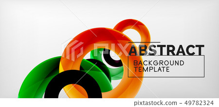 Colorful vector rings geometric abstract Colorful vector rings geometric abstract 49782324