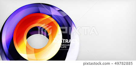 Glossy circles geometric background Glossy circles geometric background 49782885