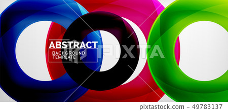 Vector circles abstract background 49783137