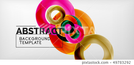 Vector circles abstract background 49783292