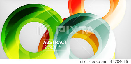 Glossy circles geometric background Glossy circles geometric background 49784016