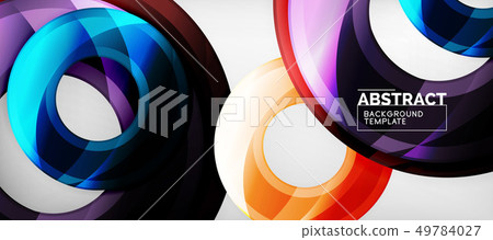 Modern geometric circles abstract background, Modern geometric circles abstract background, 49784027