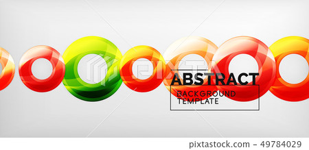Modern geometric circles abstract background, 49784029