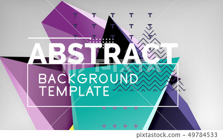 3d geometric triangular shapes abstract 3d geometric triangular shapes abstract 49784533