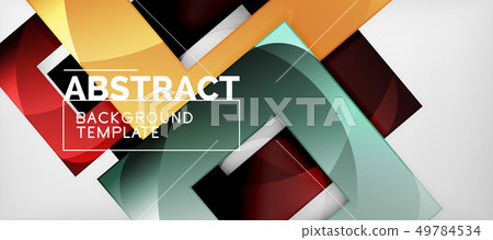 Background with color squares composition, modern Background with color squares composition, modern 49784534