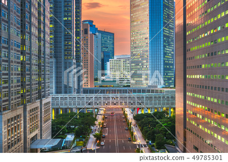 Shinjuku, Tokyo, Japan cityscape past the 49785301