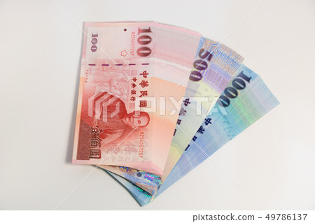 Cash, Taiwan currency,NTD, money, Taiwan Coin. 49786137