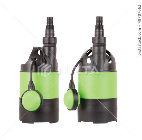 Automatic drainage pump with float, pumping water from flooded rooms, holes, bore holes, basements 49787062