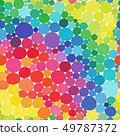Vector Rainbow circles seamless pattern. Vitamin concept 49787372